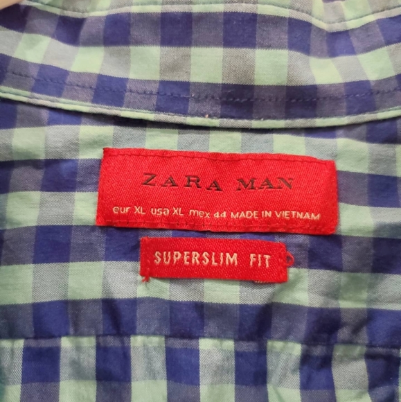 Zara Man Casual Short Sleeved Button Down Shirt - Picture 3 of 3